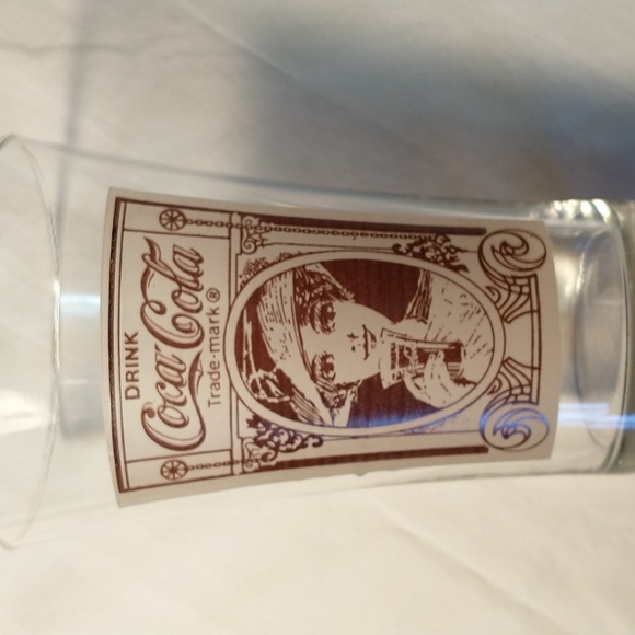 Set of 6 Coca Cola 16oz Archives Flair Glasses Vintage - Picture 3 of 7